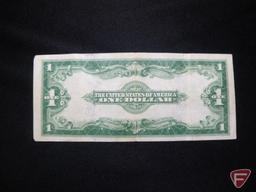 1923 $1 Blue Seal Silver Certificate horse blanket F+ to VF
