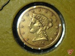 1856 S $2.50 Gold U.S. Quarter Eagle coin G to F