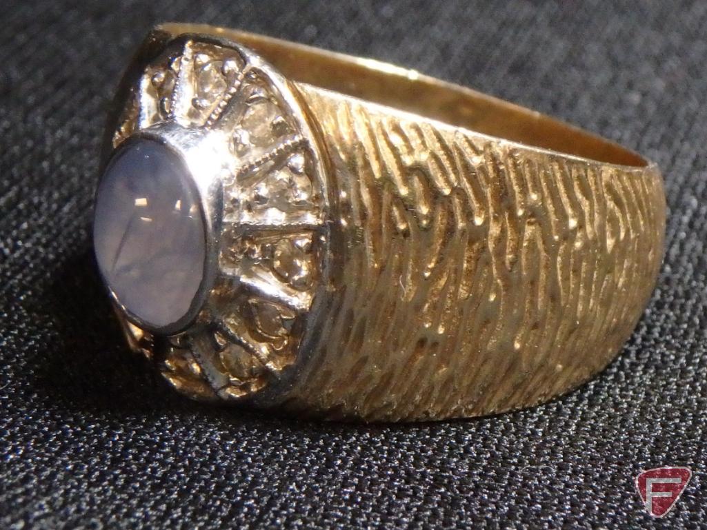 Gents 10K T/Tone Gold fashion ring