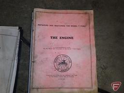 Ford Model T reference book, scrap book, service book, and other part diagrams