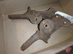 (2) Model T brackets