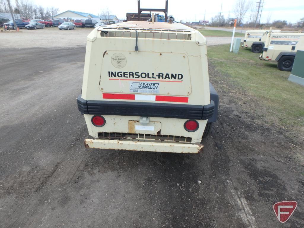 1999 Ingersoll Rand P185WJD portable air compressor, 3524 hours showing, SN: 305323UJJ221