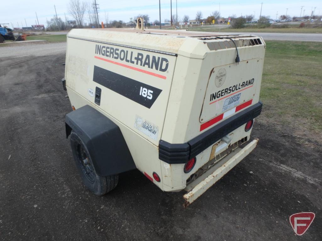 1999 Ingersoll Rand P185WJD portable air compressor, 3524 hours showing, SN: 305323UJJ221