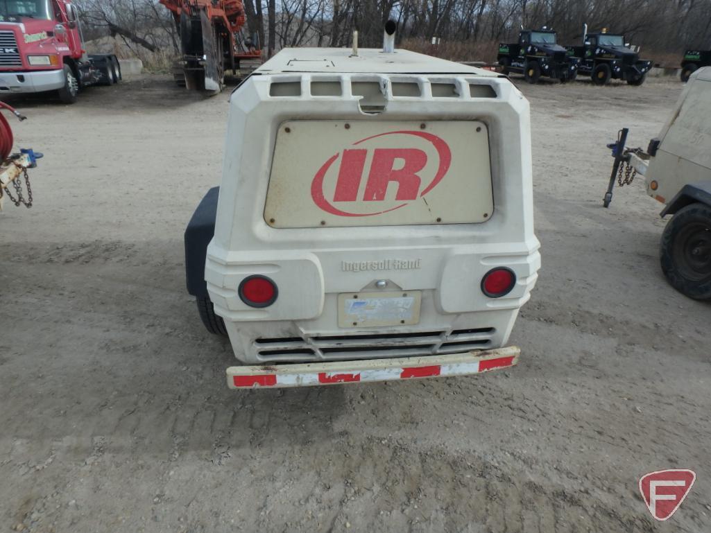 2002 Ingersoll Rand P185WJD portable air compressor, 49 hours showing, SN: 326668UAM221