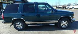 1995 Chevrolet Tahoe Multipurpose Vehicle (MPV), VIN # 1gnek13k0sj411213