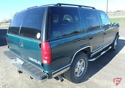 1995 Chevrolet Tahoe Multipurpose Vehicle (MPV), VIN # 1gnek13k0sj411213