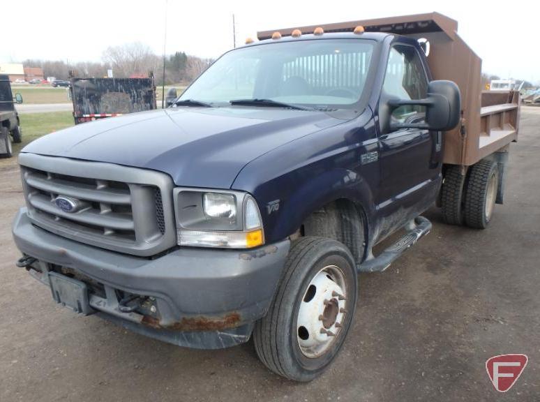 2003 Ford F-450 Dump Truck, VIN # 1FDXF46SX3ED86068