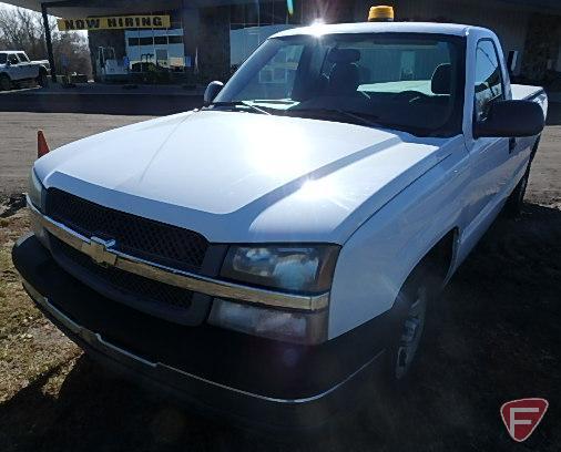 2004 Chevrolet Silverado Pickup Truck, VIN # 1GCEC14X74Z285906