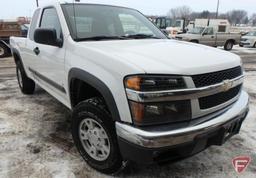 2008 Chevrolet Colorado Pickup Truck, VIN # 1GCDT39E588220353