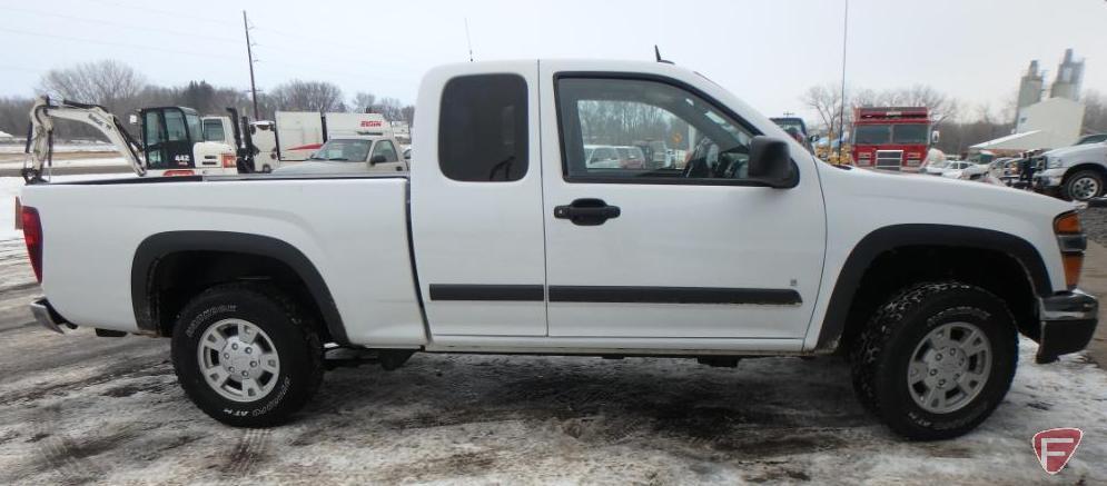 2008 Chevrolet Colorado Pickup Truck, VIN # 1GCDT39E588220353