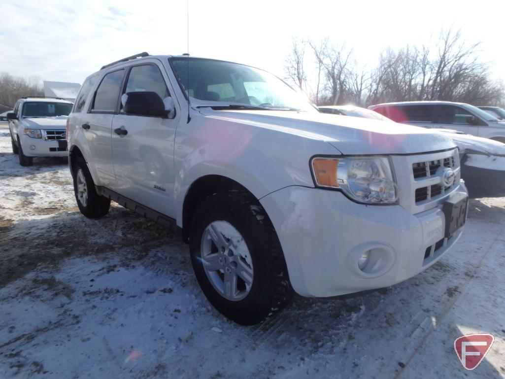 2009 Ford Escape Hybrid Multipurpose Vehicle (MPV), VIN # 1FMCU59399KA25522