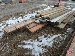 Used 2"x6" boards, 10' and 12' lengths and 5"x3"x8' wood posts