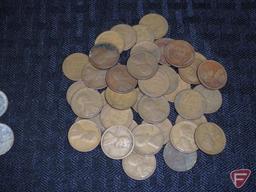 1916 to 1920s circulated wheat pennies, approx 41, and