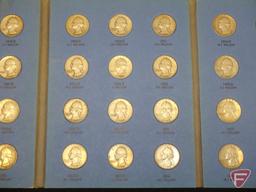 Partial book of Washington quarters 1946 to 1959, all VG or better, 36 coins