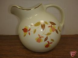 Hall's Superior Quality Dinnerware, Autumn Leaf pattern, pitcher, 7 in. H