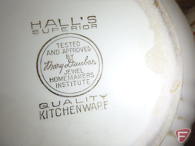 Hall's Superior Quality Dinnerware, Autumn Leaf pattern, mixing bowls