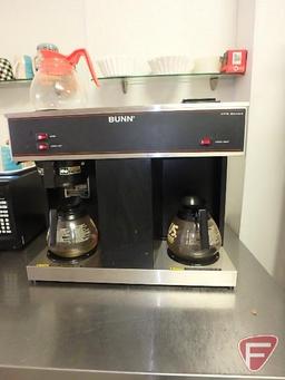 Bunn VPS Series 2 place coffee brewer with upper warmer pad