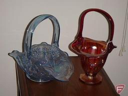 (4) glass baskets