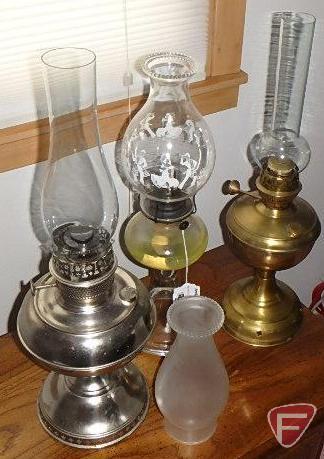 (3) kerosene lamps