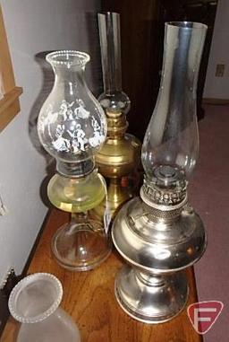 (3) kerosene lamps