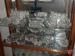 Glassware: cream and sugar, salt and pepper; 4 shelves