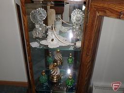 (6)Vintage perfume atomizers; 2 shelves