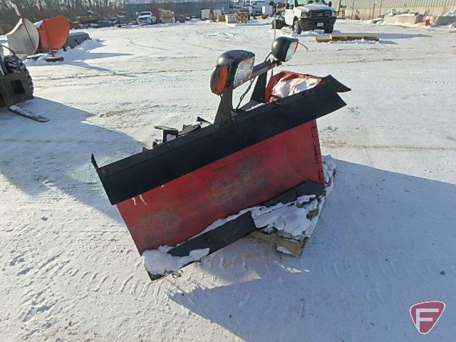 Boss snow plow, 8 ft. combination angle or V with Rapid Tach II mounting, sn: 37851