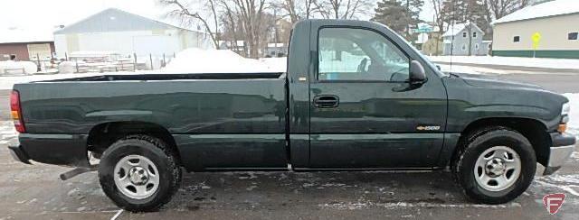 2001 Chevrolet Silverado Pickup Truck, VIN # 1GCEC14W21Z266358