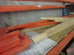 Pallet racking: (5) 216"X42" uprights and (34) 121" crossbars