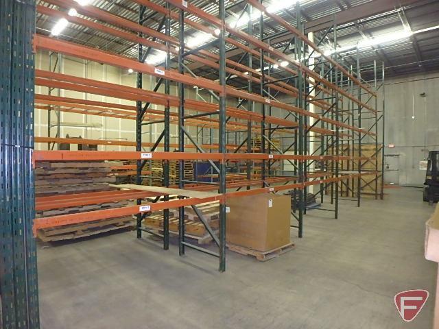 Pallet racking: (6) 240"X42" uprights and (48) 97" crossbars