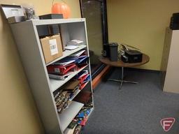 Contents of office: (6) 4-drawer filing cabinets, 4-drawer lateral filing cabinet, (3) desks,