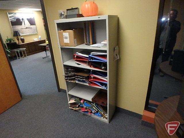 Contents of office: (6) 4-drawer filing cabinets, 4-drawer lateral filing cabinet, (3) desks,