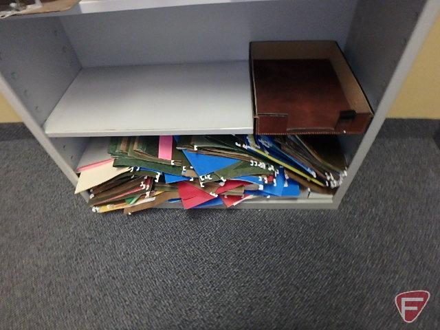 Contents of office: (6) 4-drawer filing cabinets, 4-drawer lateral filing cabinet, (3) desks,