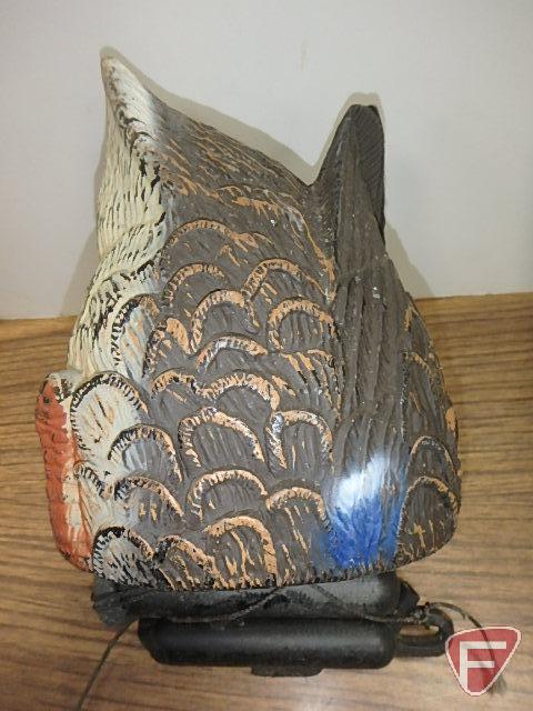 Duck decoys & (1) diving duck decoy. Carry-Lite Milwaukee paper composite, Carry-Lite Sport-Plast