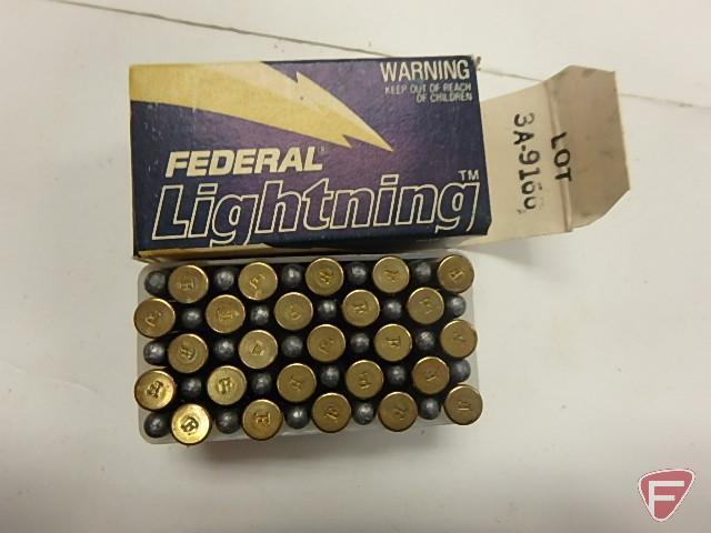 .22 long bullets approx. (250) rounds; .22 long rim fire (36) rounds