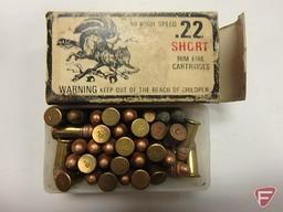.22 long bullets approx. (250) rounds; .22 long rim fire (36) rounds