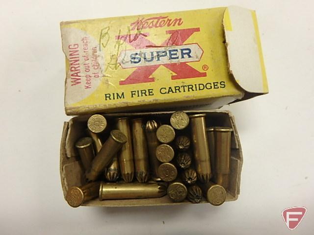 .22 long bullets approx. (250) rounds; .22 long rim fire (36) rounds