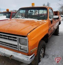 1985 Chevrolet K20 pickup, VIN #1gcgk24m9fj169972