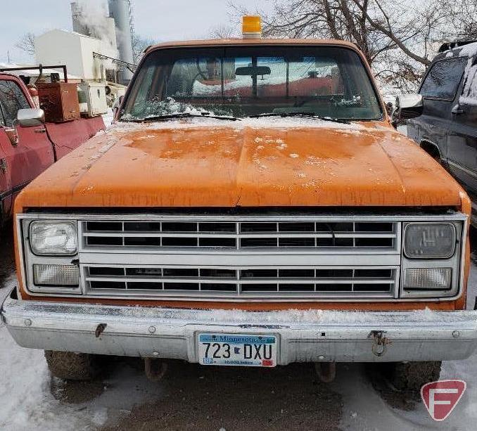 1985 Chevrolet K20 pickup, VIN #1gcgk24m9fj169972