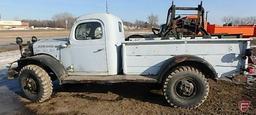 1955 Dodge Power Wagon Pickup with snowplow, Grey, VIN#83942264