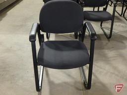 (6) upholstered office/reception chairs