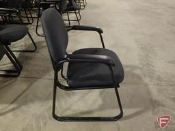 (8) upholstered office/reception chairs