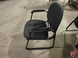 (8) upholstered office/reception chairs