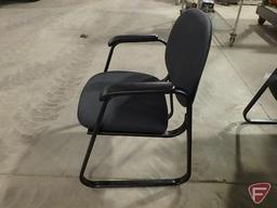 (4) upholstered office/reception chairs