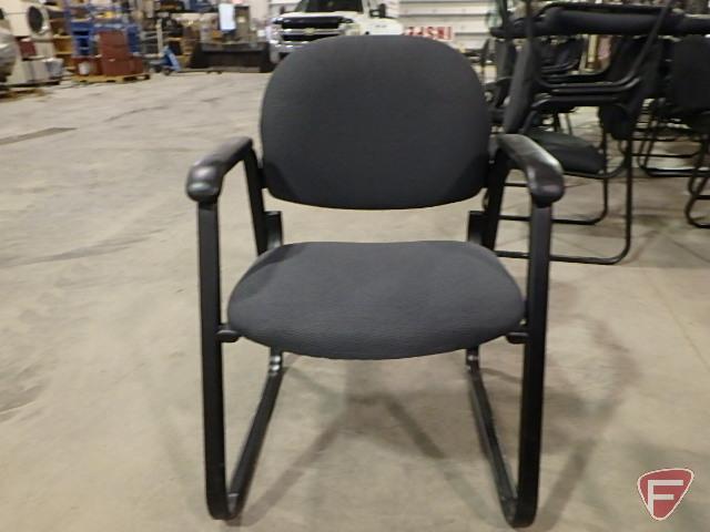 (4) upholstered office/reception chairs