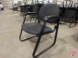 (8) upholstered office/reception chairs
