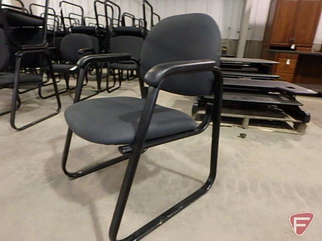 (8) upholstered office/reception chairs