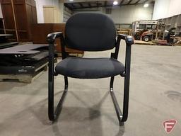 (8) upholstered office/reception chairs