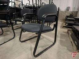 (8) upholstered office/reception chairs