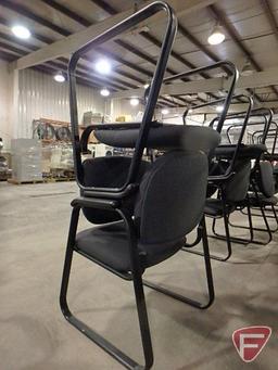 (2) upholstered office/reception chairs